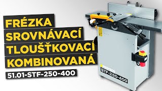 Srovnávací a tloušťkovací frézka kombinovaná 400 V  PROTECO nářadí sro [upl. by Zetrok]