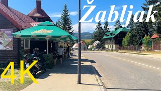 Žabljak 🌲Montenegro 🇲🇪 Walking Tour 4K 60fps  with Captions [upl. by Kumler80]