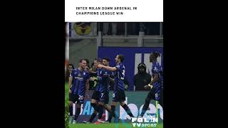 Inter Milan Down Arsenal in Champions League Win [upl. by Eirrek]