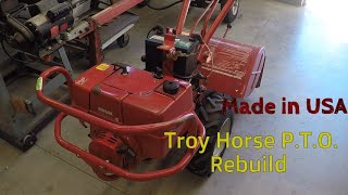 Troy Bilt Horse rototiller PTO rebuild [upl. by Riba963]