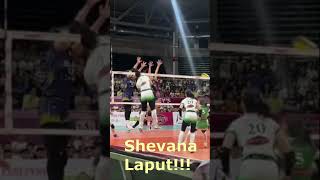 Shevana Laput nu vs dlsu • SSL2024 • Oct20 2024 • shakeyssuperleague volleyball shorts [upl. by Maidel]