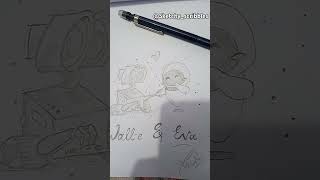 Sketching walle and eva love sketching animedrawing pencilsketch [upl. by Scott53]