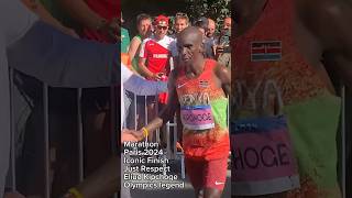 Eliud Kipchoge will not finish the olympic marathon paris2024 jo olympique run running nike [upl. by Allimak]