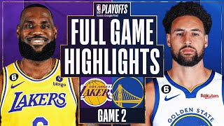 7 LAKERS at 6 WARRIORS  FULL GAME 2 HIGHLIGHTS  May 4 2023 [upl. by Keffer469]