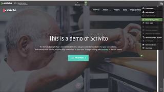 Scrivito WYSIWYG Editing Demo – See how easy it is to build a website with Scrivito [upl. by Auj985]