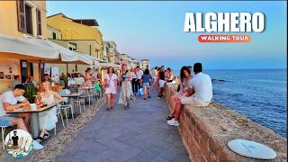 Sardinias Hidden Gem  Virtual Walking Tour of Alghero Old Town 4K [upl. by Nabal]