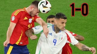 UEFA EURO 2024  SPAGNA 🇪🇸 vs ITALIA 🇮🇹 10 Male male Sconfitta meritata ⚽🌟 [upl. by Ditzel258]