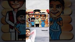 Taarak Mehta Ka Ooltah Chashmah printing drowning on youtube video shortvideos tmkoc drawing [upl. by Kostman]