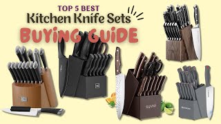 Top 5 Knife Sets to Buy in 2024  Best Kitchen Knife Sets Buying Guide [upl. by Seroka]