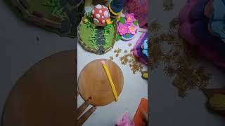 DIY easy clay craft views diy clayartidea ytshorts clayart clay clayvideos [upl. by Nivrehs]