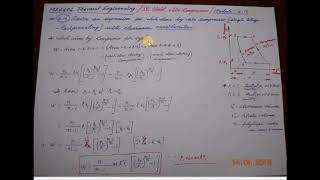 Derivation of an expression for work done by considering clearance volume  M410  TE in Tamil [upl. by Junji384]