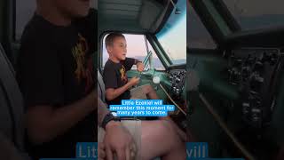 Loving father teaches son how to drive clutch in empty lot  Humankind shorts goodnews [upl. by Waylan]