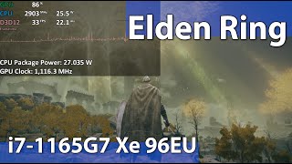 Elden Ring on Intel Iris Xe i71165G7  Gameplay Benchmark Test [upl. by Mihar933]