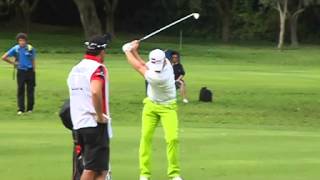 Jamie Donaldson  Golf Swing in Slow Motion with an Iron Face On [upl. by Chucho]