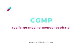 CGMP  Cyclic Guanosine Monophosphate  Pronunciation [upl. by Theran510]