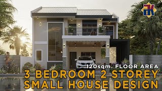 SMALL HOUSE DESIGN 150sqm 3 Bedroom 2 Storey  Exterior amp Interior  OFW Dream House [upl. by Ani374]