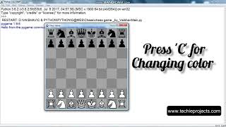 Chess Game in Python with Source Code  Python Games for Beginners [upl. by Radbun]