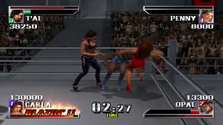 Def Jam Vendetta Free For All Match Carla VS Opal VS Tai VS Penny  Def Jam [upl. by Evadnee680]