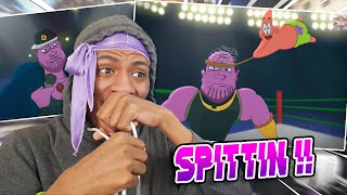 Thanos Spittin   Thanos Vs Patrick  Cartoon Beatbox Battles Reaction from Verbalase [upl. by Eirallam]