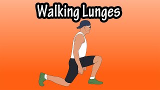 How To Perform Do Walking Lunges Exercise For Beginners With And Without Dumbbell Weights [upl. by Nosmirc]