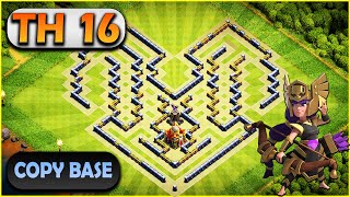 My Last TH16 Base Layout Video  Clash of Clans  Copy Link [upl. by Danie136]