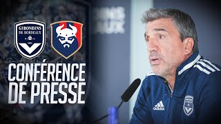 La conférence de presse avant BordeauxCaen [upl. by Nortad]