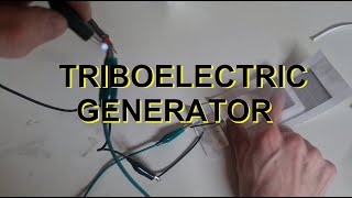 Diy Triboelectric generator [upl. by Lamok]