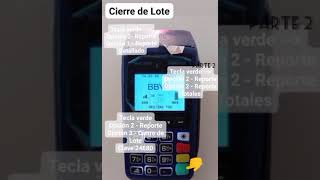 Cierre de lote en terminal bancaria Guia rápida [upl. by Ialohcin3]