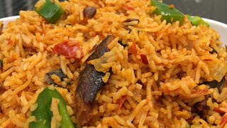 PERFECT LOCUST BEANSDAWADAWA JOLLOF RICE Palm Oil Jollof  Local Jollof [upl. by Ocker]