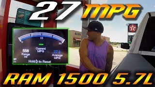 27 MPG in a RAM 1500 57L HEMI [upl. by Anahsek77]