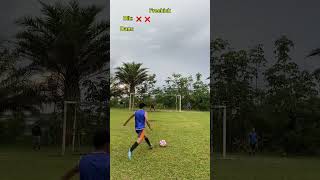 Freekick sidik vs Gundam shorts football skills soccer footballskills footballskills [upl. by Feledy241]