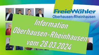 Leben mit der Energiewende  die Freien Wähler OberhausenRheinhausen informieren 28032024 [upl. by Ennaed846]