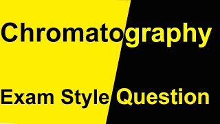 Chromatography exam style practice question on how to set up chromatography and calculate Rf values [upl. by Salter]