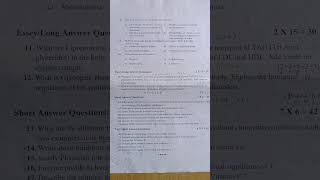 MBBS 1st Year Question Paper  Biochemistry November 2023 Exam Paper  KNRUHS University [upl. by Critta]