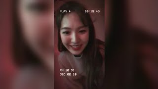 Wendy  Goodbye Karaoke Live Instagram [upl. by Wojak]