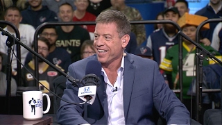 Pro Football Hall of Famer Troy Aikman Talks Tom Brady Matt Ryan amp More  2317 [upl. by Ahtiekal]