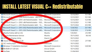 How to Download amp Install Visual C Redistributable in Windows 1110 2023 Latest [upl. by Yousuf]