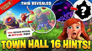 TOWN HALL 16 UPDATE Hinted by Clash of Clans  TH16 Hints in Hammer Jam Event Coc [upl. by Sevart142]