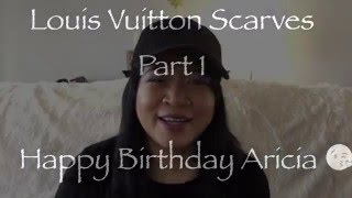 Louis Vuitton Scarves a Review part 1 of 2 [upl. by Aerbua668]