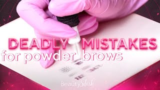 Deadly Mistakes for Powder Brows and how to avoid them [upl. by Manuela]