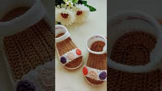 🌷Hermosas Sandalias a crochet para bebe 🧶 [upl. by Figge149]