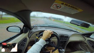 Drifting the New Edge Mustang GT in the Rain  POV [upl. by Lubet265]