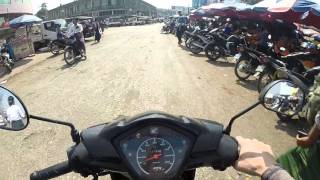 Riding through the tropical fruittown Mawlamyine Moulmein 2 [upl. by Reisman]