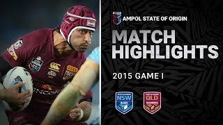 NSW Blues v QLD Maroons Match Highlights  Game I 2015  State of Origin  NRL [upl. by Nois]