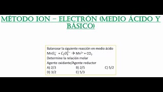 Balance de ecuaciones químicas MÉTODO IONELECTRÓN [upl. by Geerts]