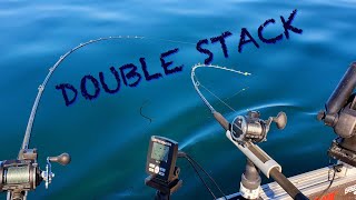 Double Stacking Dipsey Divers  Small Boat Salmon Tactics [upl. by Ahsat488]