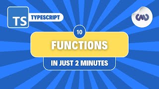 TypeScript Tutorial 10 Functions in Just 2 Minutes – Declaration Expression and Arrow Functions [upl. by Emelia]