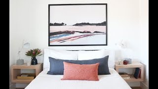 IKEA Bjorksta Canvas Style Frame  Oversized Art Tutorial [upl. by Hoppe853]