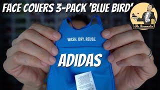 adidas FACE COVERS 3PACK Blue Bird • Review amp OnFace [upl. by Noreh218]