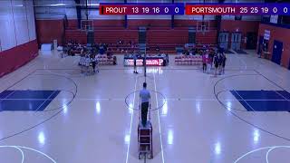 Portsmouth vs Prout Womens Varsity Volleyball [upl. by Aneeb]